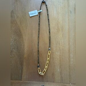 NWT Gold and Black Chain Necklace